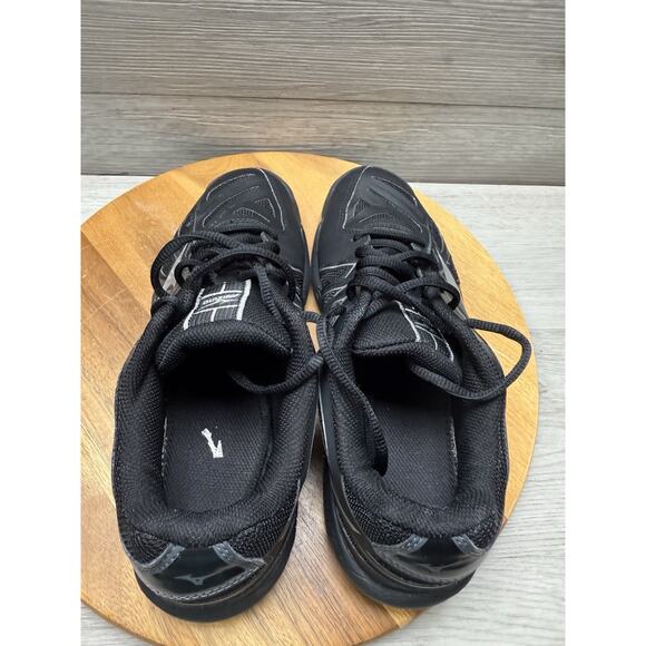 Mizuno Wave Women's Hurricane 3 Shoes Black w/ Silver Lace Up Size 8 - Picture 6 of 10